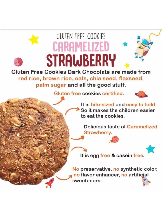 Nola - Gluten Free Mini Cookies with Caramelized Strawberry 75G - Image 5